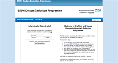 Desktop Screenshot of doctorsinduction.bsuh.nhs.uk